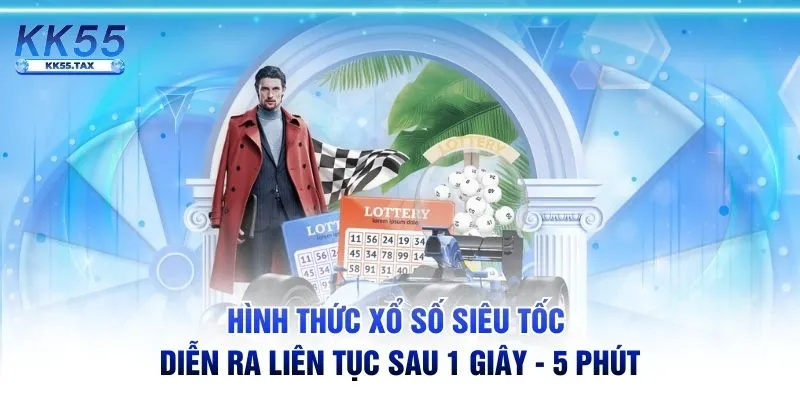 Hình thức xổ số siêu tốc diễn ra liên tục sau 1 giây - 5 phút